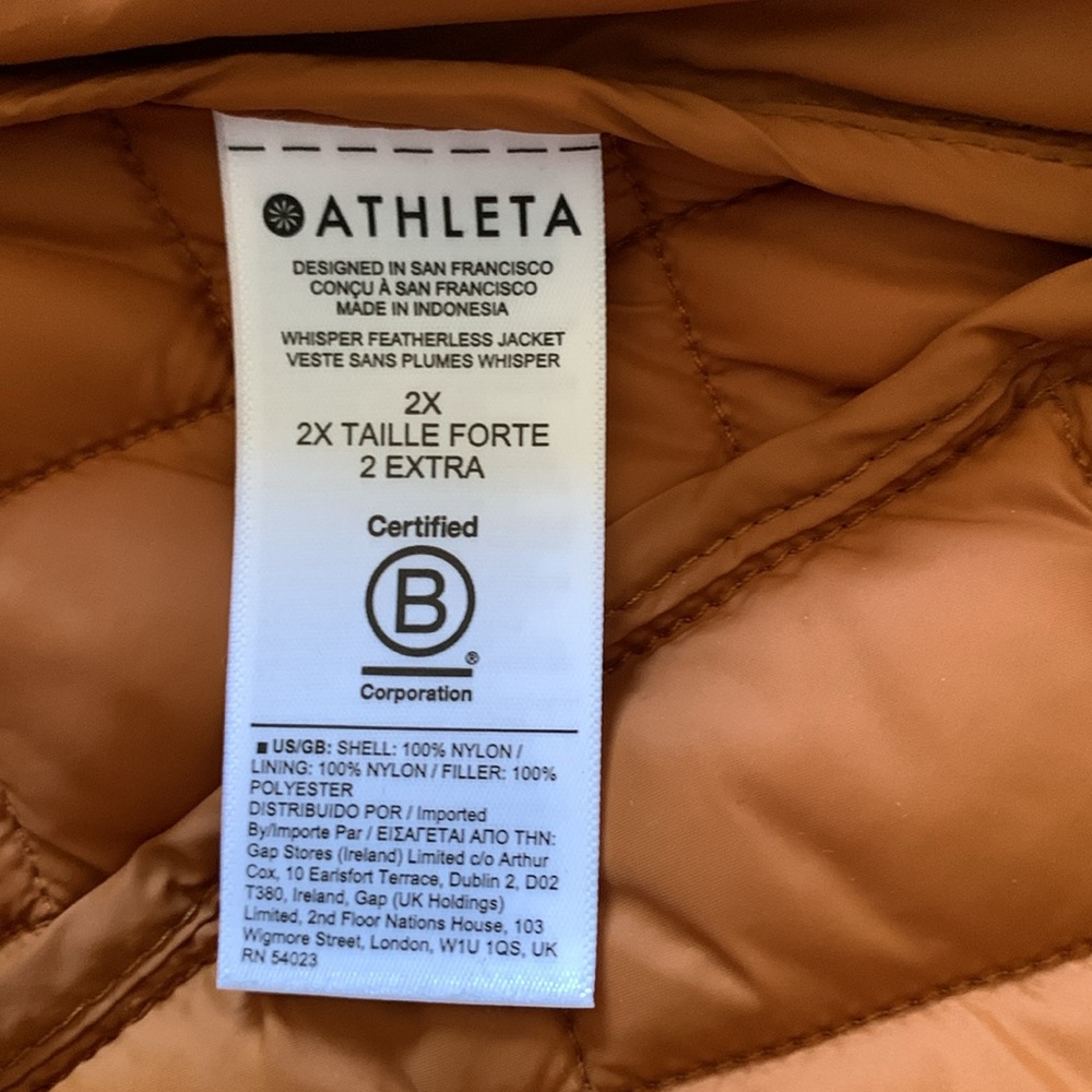 ❄️ATHLETA WHISPER FEATHERLESS QUILTED PUFFER JACKET❄️ - Picture 10 of 14